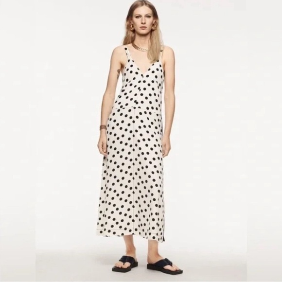 ZARA Limited Edition Polka Dot Maxi Dress Sz S - Picture 3 of 7